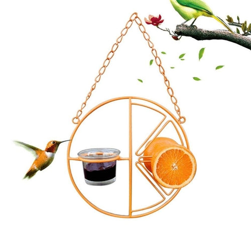 Transform Your Garden with the Deluxe Metal Swing Bird Feeder!